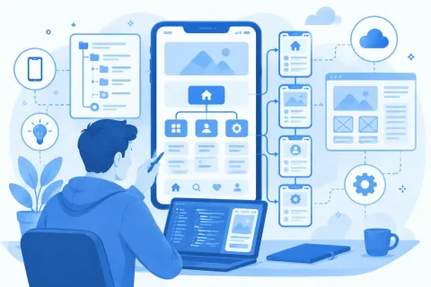 Разработка структуры мобильного приложения
